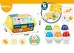 6p Eggs Set With Matching Easter Egg Set Without Electricity, Color And Shape Recognition, Early Education Puzzle Toys, Christmas Gifts chicken