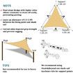 3*3*3 M Triangle Sun Shade Sail for Patio Lawn Garden Pergola