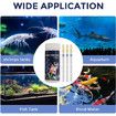 6 in 1 Aquarium Test Strips, 50 Strips Fish Tank Water Quality Test Freshwater Saltwater Test Kit