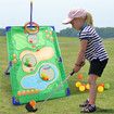3 in 1 Golf Throwing Game Set for Kids -Golf Game,12 Golf Ball,12 ferrules,6 sandbags,Golf Clubs, Indoor Outdoor Birthday Gifts for Girls Boys