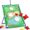 3 in 1 Golf Throwing Game Set for Kids -Golf Game,12 Golf Ball,12 ferrules,6 sandbags,Golf Clubs, Indoor Outdoor Birthday Gifts for Girls Boys