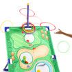 3 in 1 Golf Throwing Game Set for Kids -Golf Game,12 Golf Ball,12 ferrules,6 sandbags,Golf Clubs, Indoor Outdoor Birthday Gifts for Girls Boys