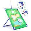 3 in 1 Golf Throwing Game Set for Kids -Golf Game,12 Golf Ball,12 ferrules,6 sandbags,Golf Clubs, Indoor Outdoor Birthday Gifts for Girls Boys