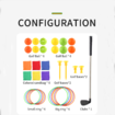 3 in 1 Golf Throwing Game Set for Kids -Golf Game,12 Golf Ball,12 ferrules,6 sandbags,Golf Clubs, Indoor Outdoor Birthday Gifts for Girls Boys