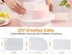 71 PCS Cake Decorating Supplies Kit with Cake Turntable,12 Icing Piping Tips,2 Spatulas,3 Icing Comb Scraper,50+2 Piping Bags and 1 Coupler for Baking