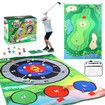 Golf Chipping Game, Golf Game with Golf Hitting Mat and Other Golf Accessories Indoor Outdoor Games for Kids Home Backyard Office
