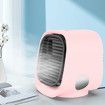 Portable Air Conditioner Fan, 3 Speed Rechargeable Evaporative Air Cooler, Mini AC Desktop Fan for Room Home Bedroom Office Indoor Outdoor Color Pink