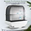 Portable Air Conditioner Fan, 3 Speed Rechargeable Evaporative Air Cooler, Mini AC Desktop Fan for Room Home Bedroom Office Indoor Outdoor Color Pink