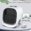 Portable Air Conditioner Fan, 3 Speed Rechargeable Evaporative Air Cooler, Mini AC Desktop Fan for Room Home Bedroom Office Indoor Outdoor Color Green