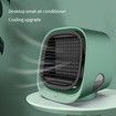 Portable Air Conditioner Fan, 3 Speed Rechargeable Evaporative Air Cooler, Mini AC Desktop Fan for Room Home Bedroom Office Indoor Outdoor Color Green