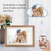 10.1 Inch Smart WiFi Digital Photo Frame 1280x800 IPS LCD Touch Screen,Auto-Rotate Portrait and Landscape,Built in 32GB Memory (Wooden)