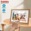 10.1 Inch Smart WiFi Digital Photo Frame 1280x800 IPS LCD Touch Screen,Auto-Rotate Portrait and Landscape,Built in 32GB Memory (Wooden)