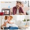10.1 Inch Smart WiFi Digital Photo Frame 720P IPS LCD Touch Screen,Auto-Rotate Portrait and Landscape,Built in 32GB Memory (Wooden Frame)