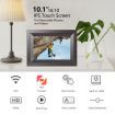 10.1 Inch Smart WiFi Digital Photo Frame 720P IPS LCD Touch Screen,Auto-Rotate Portrait and Landscape,Built in 32GB Memory (Wooden Frame)