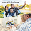10.1 Inch Smart WiFi Digital Photo Frame 1280x800 IPS LCD Touch Screen,Auto-Rotate Portrait and Landscape,Built in 32GB Memory (White)