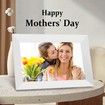 10.1 Inch Smart WiFi Digital Photo Frame 1280x800 IPS LCD Touch Screen,Auto-Rotate Portrait and Landscape,Built in 32GB Memory (White)