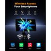 9 Inch Wireless Carplay with 1080P Reverse Camera,Portable Touch Screen Car Play Radio Audio Receiver,Car Stereo with Mirror Link,GPS Navigation,Bluetooth,FM,Siri