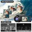 5K Video Camera Camcorder,48MP UHD Wifi IR Night Vision Vlogging Camera for YouTube,Touch Screen Vlog Camera with External Microphone,Lens Hood,Stabilizer,Remote,2 Batteries