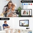 5K Video Camera Camcorder,48MP UHD Wifi IR Night Vision Vlogging Camera for YouTube,Touch Screen Vlog Camera with External Microphone,Lens Hood,Stabilizer,Remote,2 Batteries
