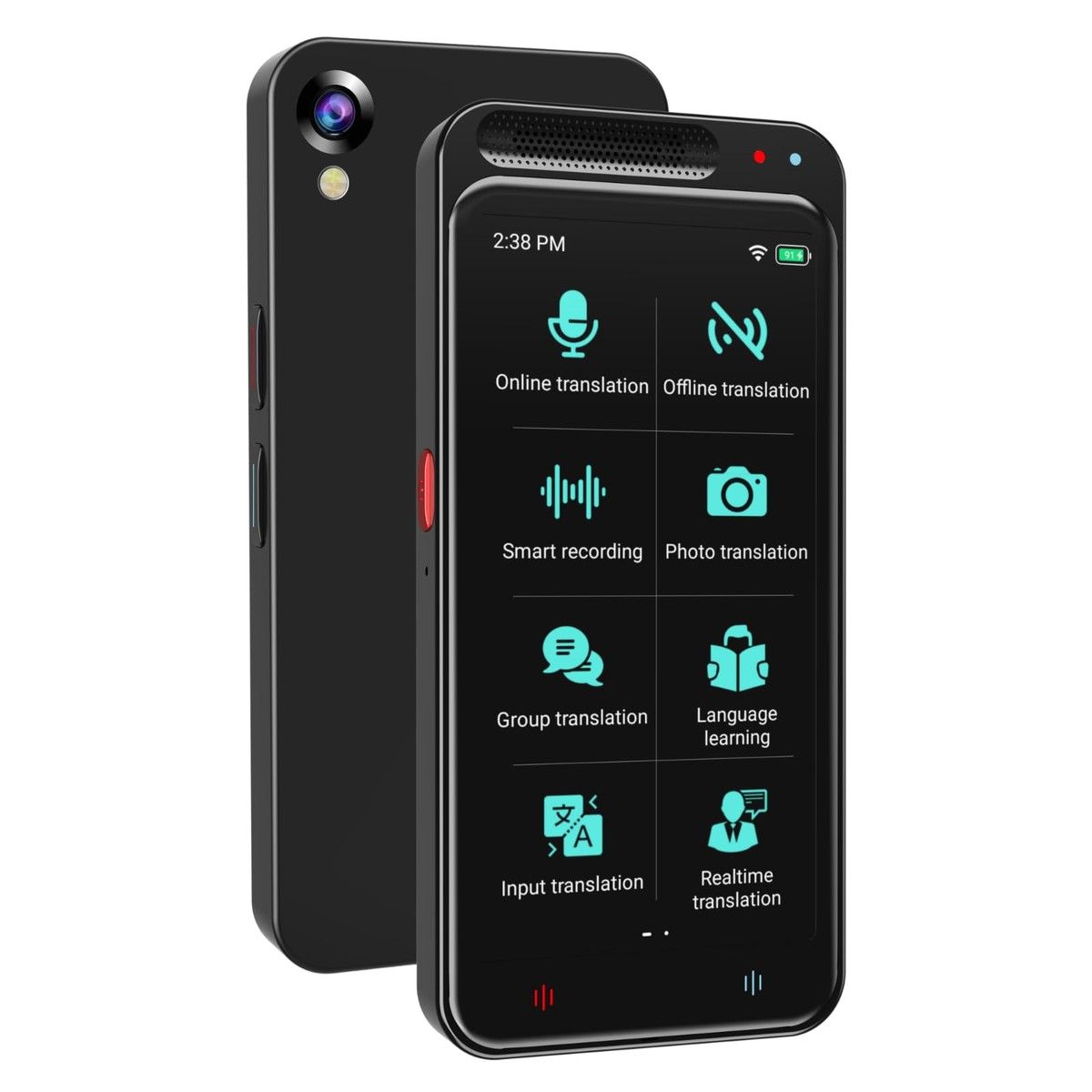 AI Language Translators,Instant Translator,Portable Translator Device with 138 Languages & 4.1" Touch Screen,Smart Voice Photo Translator Real Time,Offline Online Translation for Travel