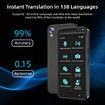 AI Language Translators,Instant Translator,Portable Translator Device with 138 Languages & 4.1" Touch Screen,Smart Voice Photo Translator Real Time,Offline Online Translation for Travel