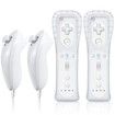 Wii Remote Controller with Nunchuck Compatible with Wii and Wii U in 2-Pack White