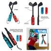 Switch Sports Accessories Bundle - 10 in 1 Family Accessories Kit for Switch & OLED Games : Controller Grip for Mario Golf Super Rush,Wrist Dance Bands & Leg Strap,Comfort Grip Case And Tennis Rackets