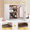 Makeup Organizer Jewellery Storage Box Cosmetics Jewelry Cutlery Cup Wine Glass Organiser Portable Display Stand Make Up Bowl Holder Container