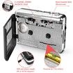 Cassette Player,Portable Tape Player Compact Recorder with Headphones,Audio Music Cassette to MP3 Digital Converter (Black)