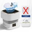 Portable Washing Machine Mini Washer Foldable 11L Semi Auto Domestic Appliance Domestic Grey