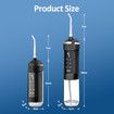 Water Dental Flosser Teeth Cleaning Gum Braces Care 6 Modes Cordless Portable Pull Out Oral Irrigator 5 Jet Tips Pick Waterproof Cleaner Home Travel