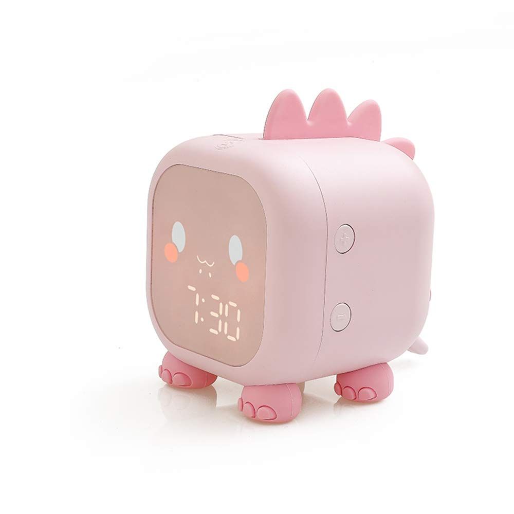 Alarm Clock Night Light Bluetooth Digital Alarm Clock (Pink)