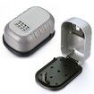 Key Lock Box Wall Mounted Aluminum alloy Key Safe Box 4 Digit Combination Key Storage Lock Box Indoor Outdoor Keys Storage Box Col Grey