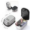 Key Lock Box Wall Mounted Aluminum alloy Key Safe Box 4 Digit Combination Key Storage Lock Box Indoor Outdoor Keys Storage Box Col Black
