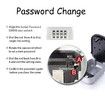 Key Lock Box Wall Mounted Aluminum alloy Key Safe Box 4 Digit Combination Key Storage Lock Box Indoor Outdoor Keys Storage Box Col Black