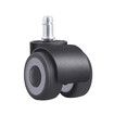 4p 2inch 11mm TPR Silent Double Casters for Furniture Office Chairs Circlip Pulley