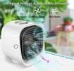 Portable Air Conditioner Fan - Mini Evaporative Air Conditioner Personal With 3 Wind speed - Portable Air Cooler For Home Bedroom Office Table & Desktop