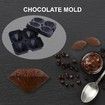 4 Diamond Shape Ice Cube Mold ice Maker Silicone Trays Chocolate Making DIY Candy Fondant Craft ice Cubes Col Black