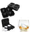 4 Diamond Shape Ice Cube Mold ice Maker Silicone Trays Chocolate Making DIY Candy Fondant Craft ice Cubes Col Black