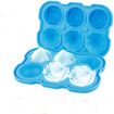 Ice Cube Tray, Rose Ice Cube Trays With Covers,3 Silicone Rose Ice Tray And 3 Diamond Ice Ball Maker For Juice Cocktails, Whiskey Col Blue