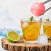Ice Cube Tray, Rose Ice Cube Trays With Covers,3 Silicone Rose Ice Tray And 3 Diamond Ice Ball Maker For Juice Cocktails, Whiskey Col Blue
