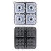 Crystal Ice Tray, Perfect Etched Large Cubes, Slow Melting for Whiskey and Cocktails, Food Grade Premium Silicone, Dishwasher Safe