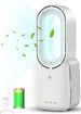 Portable Bladeless Fan 11.8-Inch Cooling Fan with 4 Speeds LED Lights and Touch Control Quiet Table Fan for Home