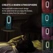 Portable Bladeless Fan 11.8-Inch Cooling Fan with 4 Speeds LED Lights and Touch Control Quiet Table Fan for Home