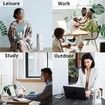 Portable Bladeless Fan 11.8-Inch Cooling Fan with 4 Speeds LED Lights and Touch Control Quiet Table Fan for Home