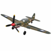 Fighter 400mm Wingspan 2.4GHz 4CH EPP 6-Axis Gyro One-Key U-Turn Aerobatic RC Airplane RTF for Trainer Beginner 3pcs batteries