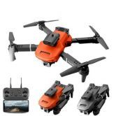 LYZRC E100 WIFI FPV with 4K Camera 360 Obstacle Avoidance 15mins Flight Time 4K Dual CameraTwo BatteriesOrange