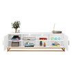 TV Stand Media Console Modern Storage Table Entertainment Centre Hidden Compartments Open Shelves