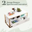 TV Stand Media Console Modern Storage Table Entertainment Centre Hidden Compartments Open Shelves