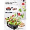 Butter Dish with Lid for Countertop Large Butter Dish Ceramics Butter Keeper Container Silicone Sealing Butter Dishes with Covers Good Kitchen Gift Black